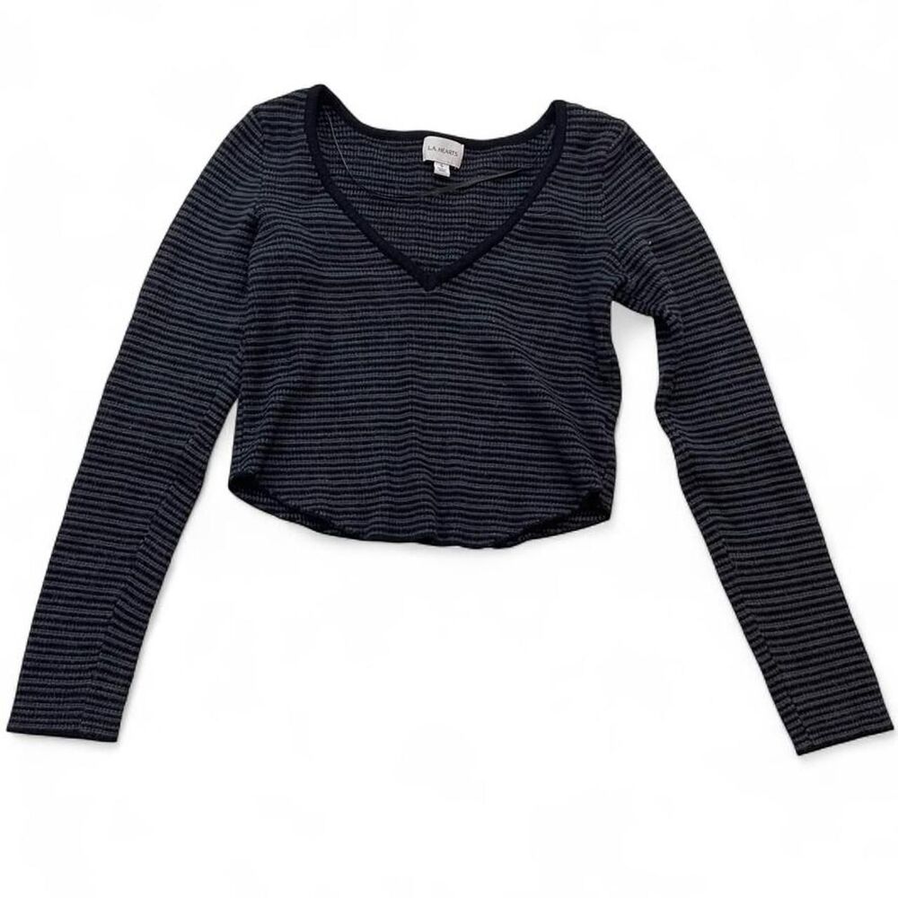 Pacsun Women's Black and Grey Jumper
